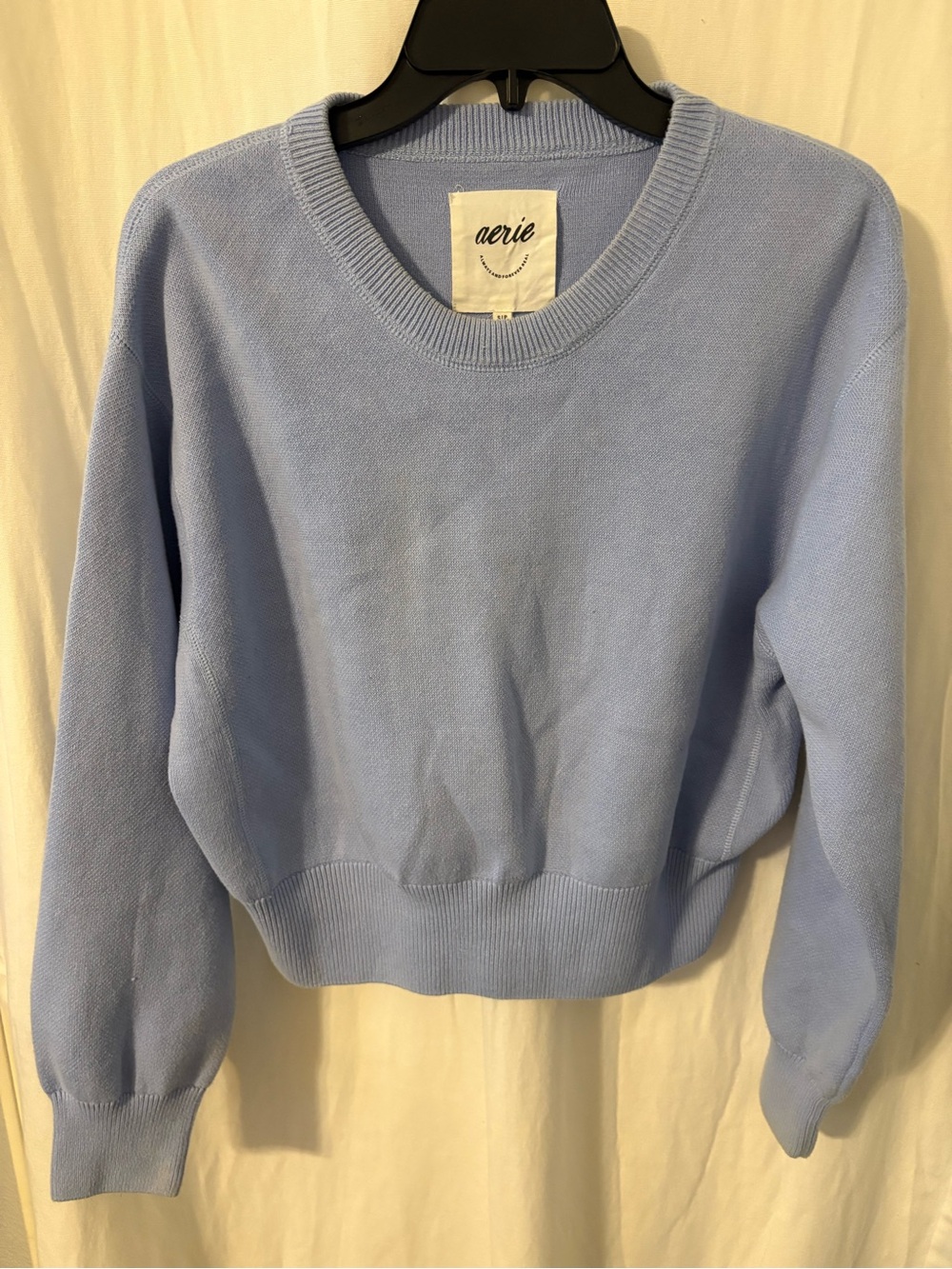 aerie Pastel Blue Crewneck Sweater